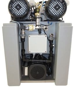 Reverse Osmosis Compact back of unit showing components